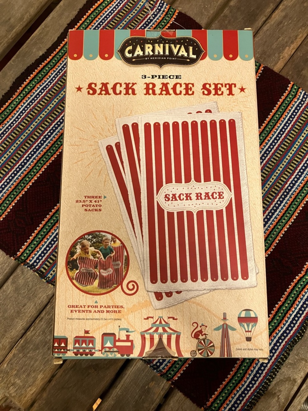 Carnival 3-Piece Red Sack Race Set